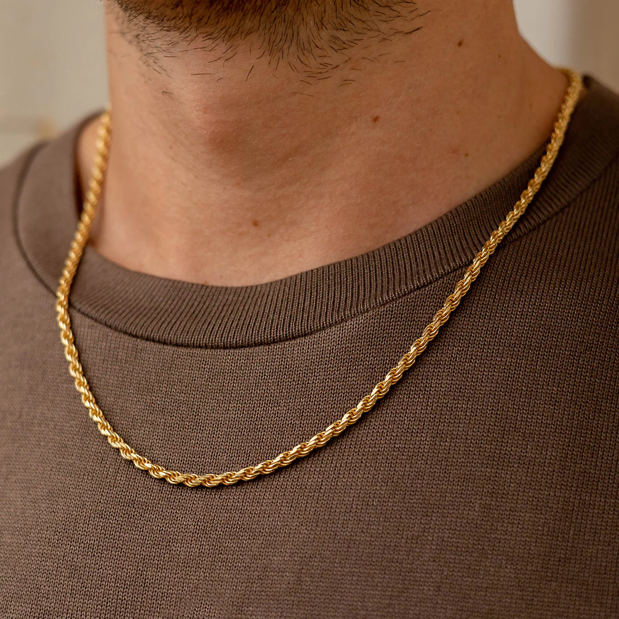 GOLD ROPE CHAIN 3MM 2